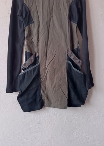 Siyah Füme Desenli Tasarım Gotik Elbise - Görsel 10