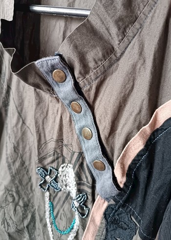 Siyah Füme Desenli Tasarım Gotik Elbise - Görsel 7