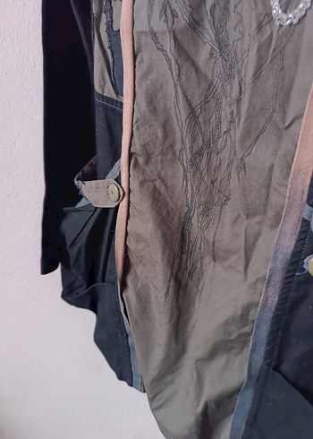 Siyah Füme Desenli Tasarım Gotik Elbise - Görsel 6