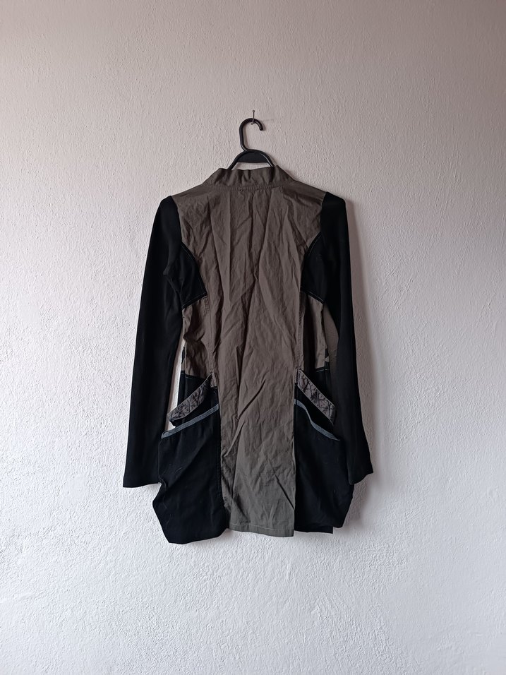 Siyah Füme Desenli Tasarım Gotik Elbise - Görsel 2