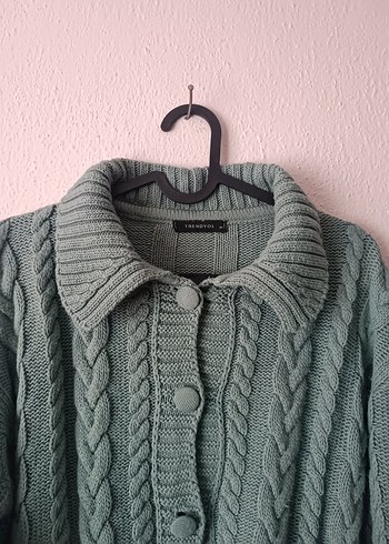 Trendyol Mint Yeşili Kısa Örgü Hırka - Görsel 5