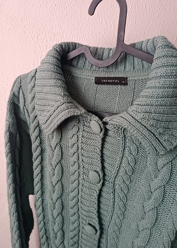 Trendyol Mint Yeşili Kısa Örgü Hırka - Görsel 7