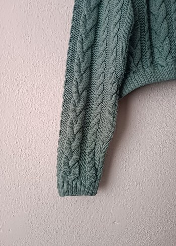 Trendyol Mint Yeşili Kısa Örgü Hırka - Görsel 3