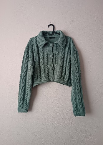 Trendyol Mint Yeşili Kısa Örgü Hırka - Görsel 4