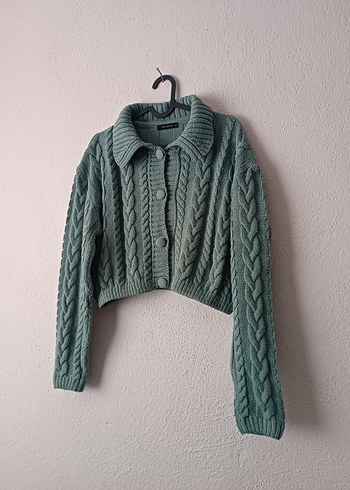 Trendyol Mint Yeşili Kısa Örgü Hırka - Görsel 6
