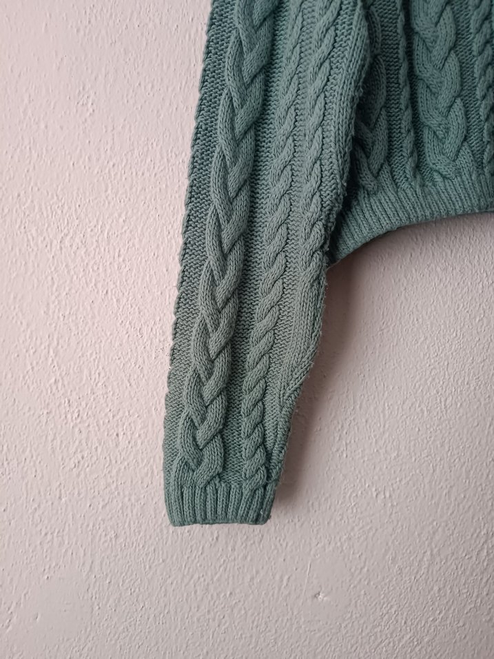 Trendyol Mint Yeşili Kısa Örgü Hırka - Görsel 3