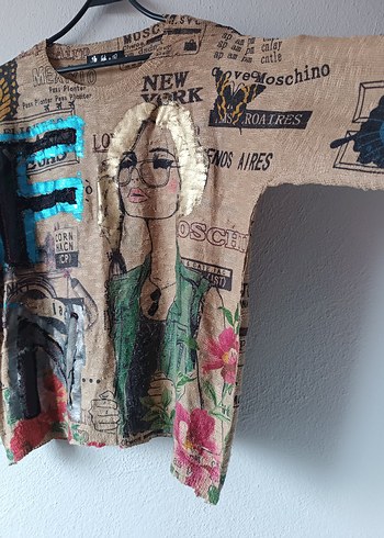 Yurtdışından Özel tasarım kız figürlü salaş kazak - Görsel 7