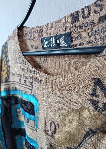 Yurtdışından Özel tasarım kız figürlü salaş kazak - Görsel 9