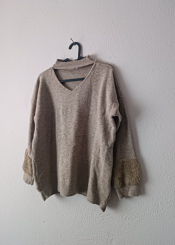 Trikomod Vizon Salaş Kesim Yün Kazak - Görsel 4