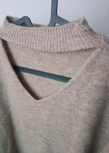 Trikomod Vizon Salaş Kesim Yün Kazak - Görsel 8