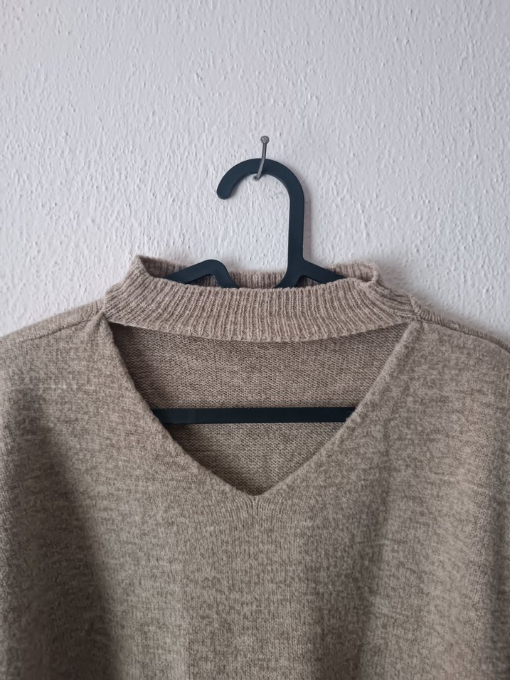 Trikomod Vizon Salaş Kesim Yün Kazak - Görsel 3