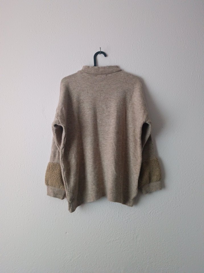 Trikomod Vizon Salaş Kesim Yün Kazak - Görsel 2