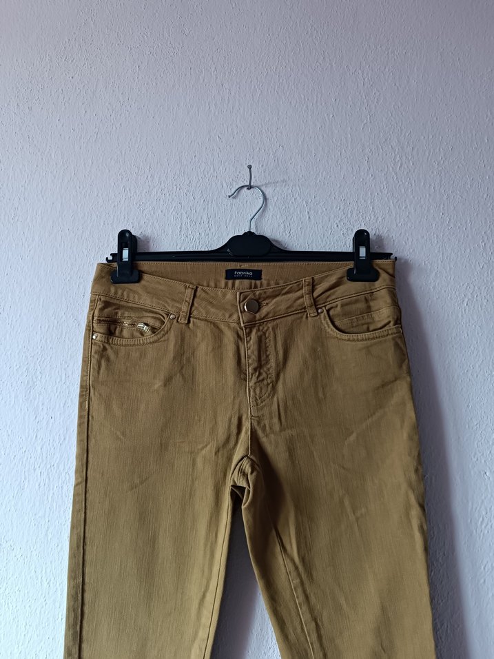 Fabrika marka yağ yeşili pantolon - Görsel 4