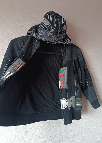 Starwars Darth Vader Erkek Çocuk Siyah Kapşonlu Sweatshirt - Görsel 10