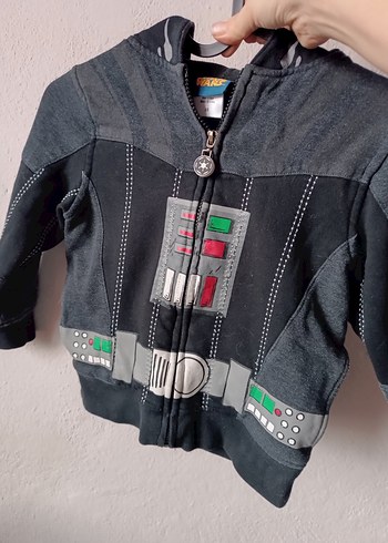 Starwars Darth Vader Erkek Çocuk Siyah Kapşonlu Sweatshirt - Görsel 7