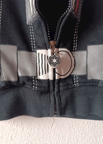 Starwars Darth Vader Erkek Çocuk Siyah Kapşonlu Sweatshirt - Görsel 13