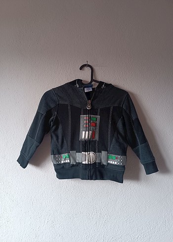 Starwars Darth Vader Erkek Çocuk Siyah Kapşonlu Sweatshirt - Görsel 8