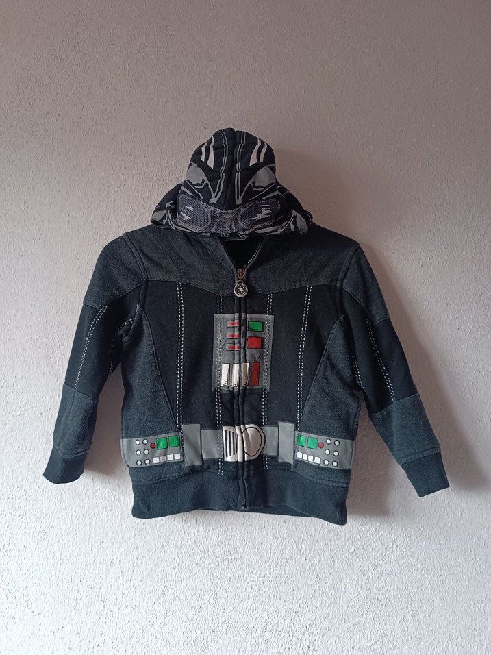 Starwars Darth Vader Erkek Çocuk Siyah Kapşonlu Sweatshirt - Görsel 3