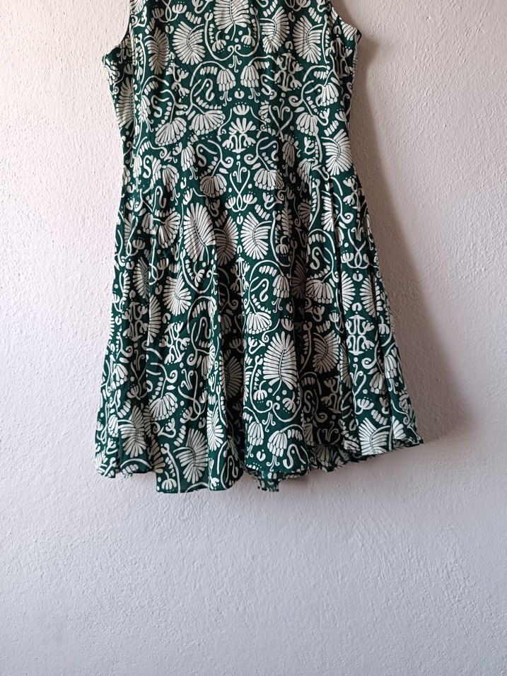 H&M Yeşil Bohem Kolsuz Midi Elbise — görsel 5/12