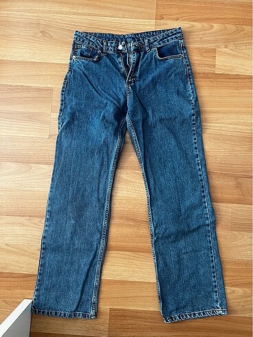 Yüksek bel wide leg jean
