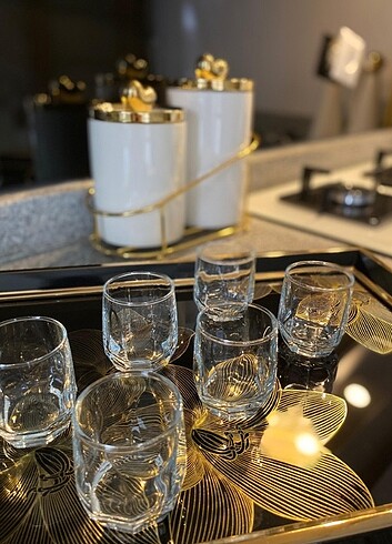 6 kişilik kahve yanı su bardağı
 - Görsel 3