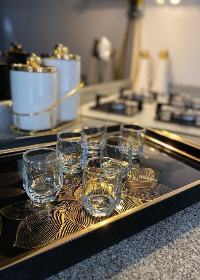 6 kişilik kahve yanı su bardağı
 - Görsel 2