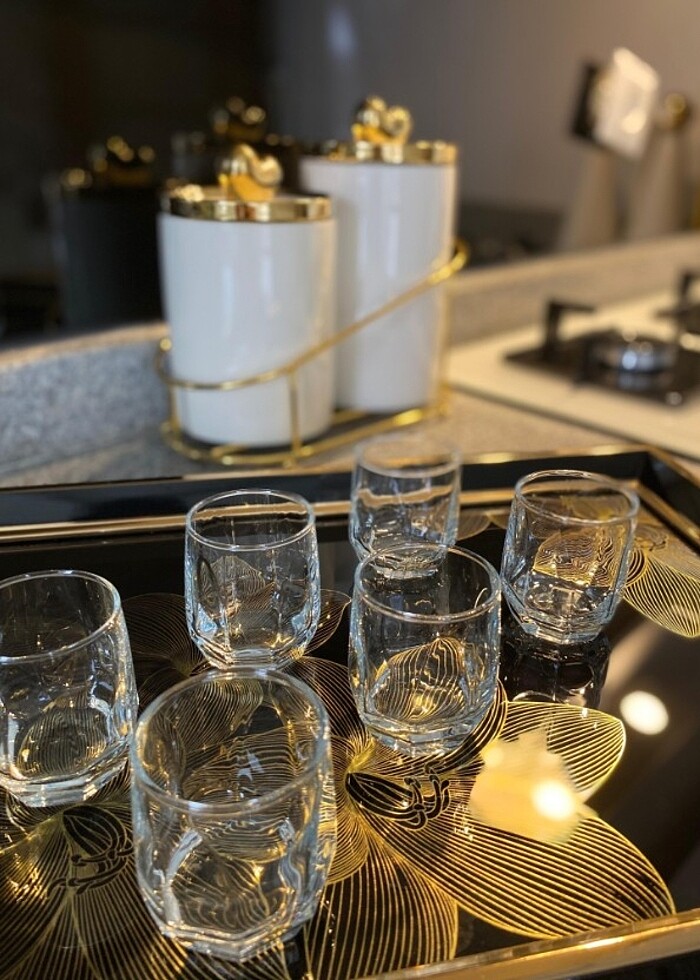 6 kişilik kahve yanı su bardağı
 - Görsel 3