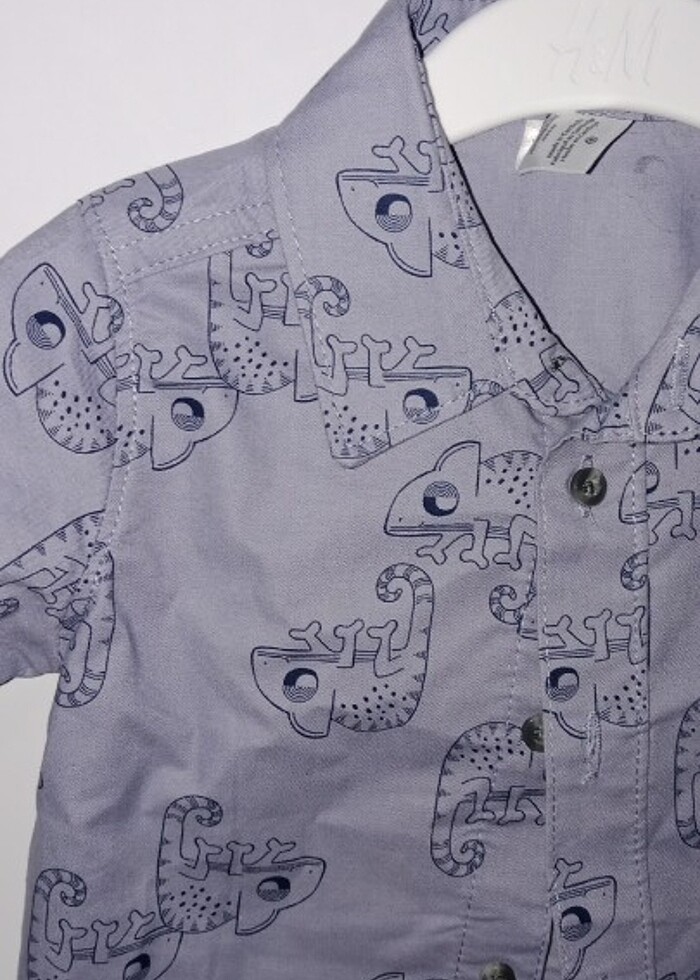 Kısa kollu bebek gömleği - Görsel 2