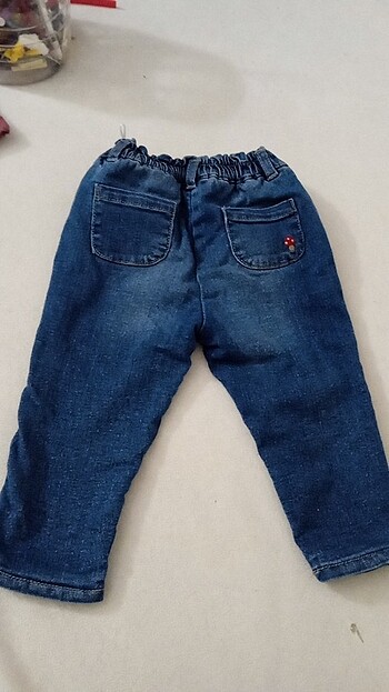 9 Ay Beden mavi Renk 9-10 aylık bebeğiniz için ideal şık bir pantolon