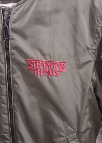 yeşil i Fermuarlı Sokak Stili erkek çocuk mont - Görsel 3