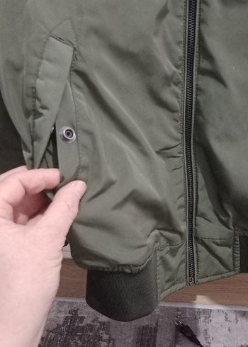 yeşil i Fermuarlı Sokak Stili erkek çocuk mont - Görsel 4