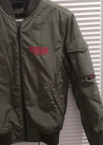 yeşil i Fermuarlı Sokak Stili erkek çocuk mont - Görsel 2