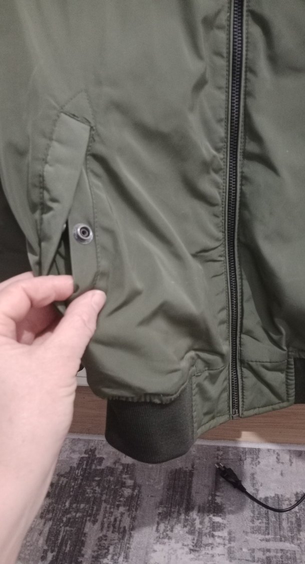 yeşil i Fermuarlı Sokak Stili erkek çocuk mont - Görsel 4