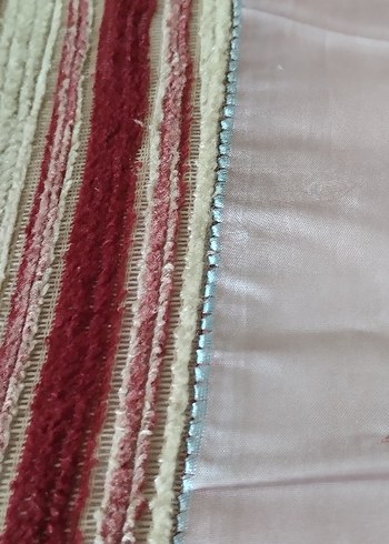 İşlemeli Parlak Bordo Yatak Örtüsü - Görsel 6