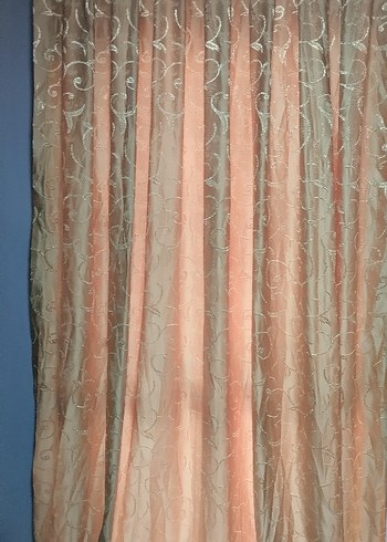 Nakışlı Avangart Fon Perde 5 Kanat - Görsel 2