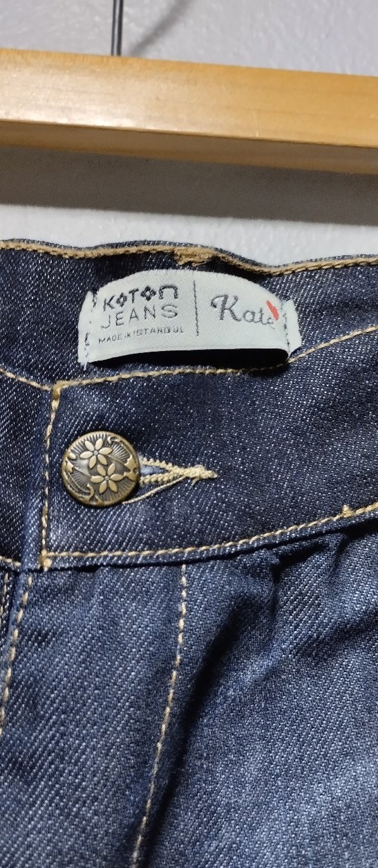 Gri Mavi Kadın Mini Denim Şort - Görsel 3