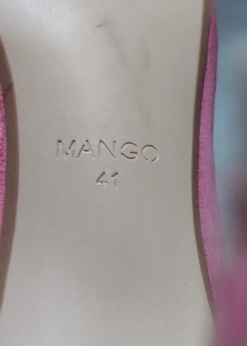 MANGO Pembe Süet Stiletto Kadın Ayakkabı - Görsel 6