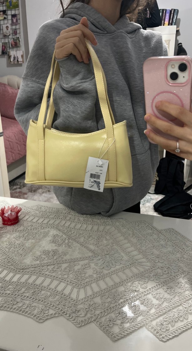 Tereyağ Sarısı Kadın Çanta - Görsel 4