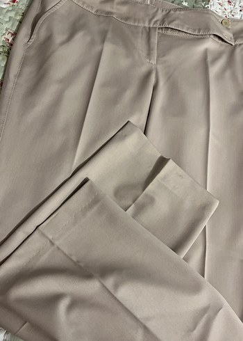 Bej Kadın Kumaş Pantolon - Görsel 2