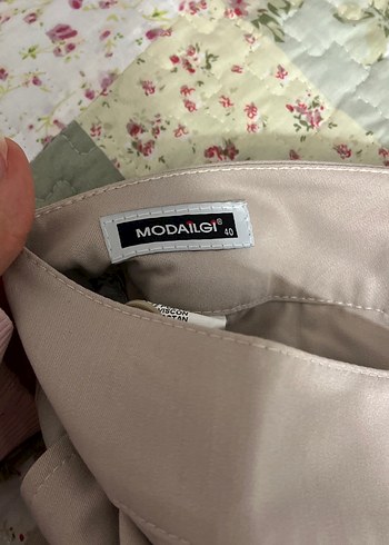 Bej Kadın Kumaş Pantolon - Görsel 3