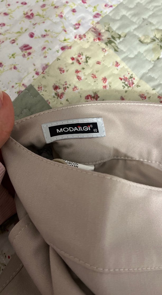 Bej Kadın Kumaş Pantolon - Görsel 3