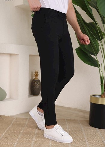 Diğer Diger Siyah Regular Fit Erkek Pantolon