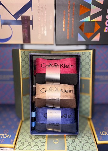 Calvin Klein Baskılı Erkek Boxer Seti