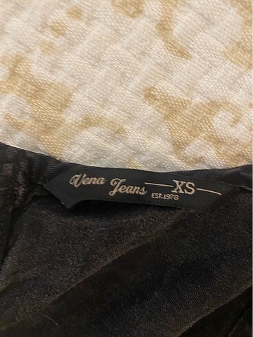 xs Beden siyah Renk Vena jeans elbise