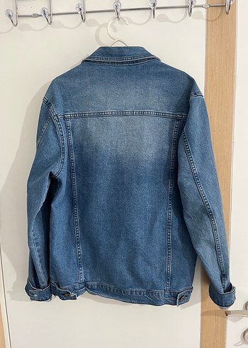Düğmeli Mavi Denim Kadın Ceket - Görsel 2