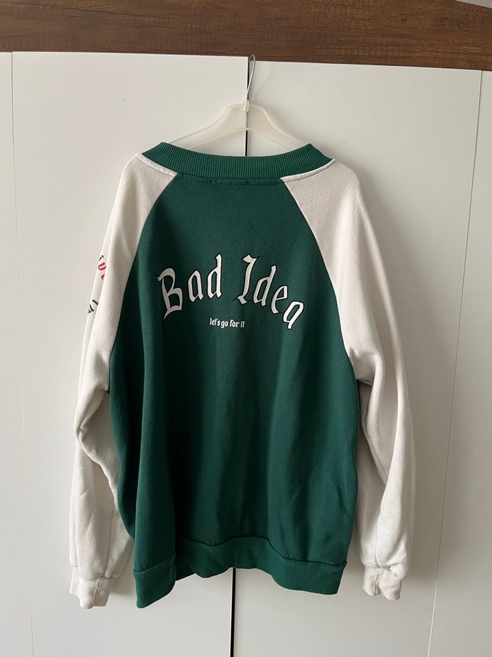 Kadın Yeşil Düğmeli Uzun Kollu Ceket - Görsel 2