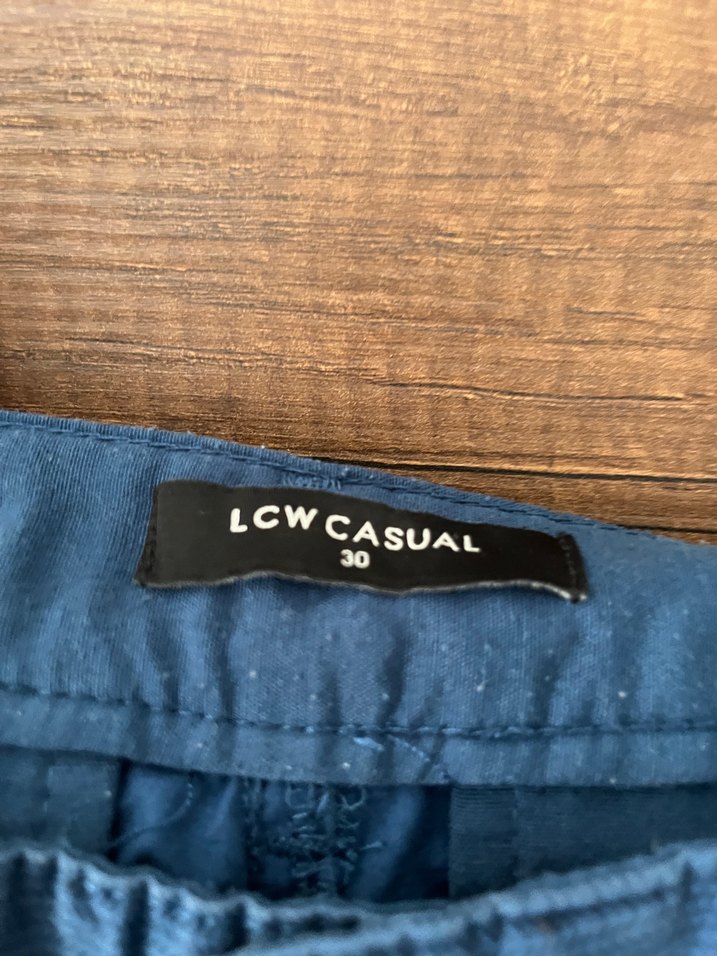 Düğmeli Mavi Erkek Denim Şort - Görsel 2