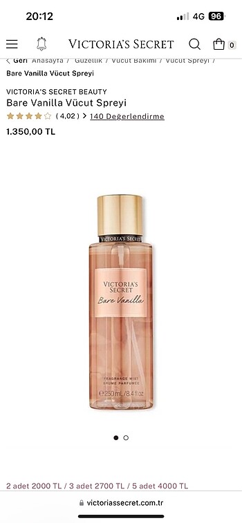 victoria secret bare vanilla