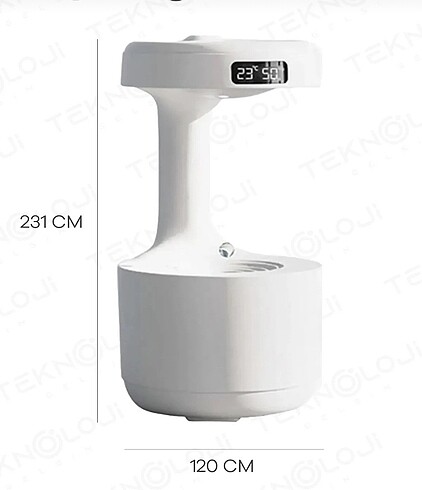 Hava nemlendirici Anti yerçekimli Su Damlacıklı Buharlı Difüzör - Görsel 2