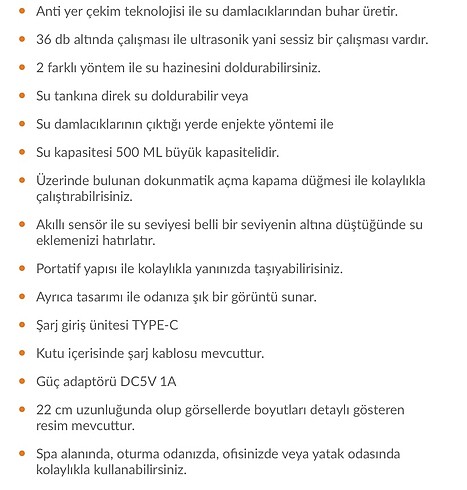Hava nemlendirici Anti yerçekimli Su Damlacıklı Buharlı Difüzör - Görsel 3